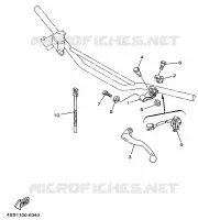 COMMODO / LEVIER pour Yamaha YZ250 de 1997