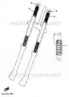 PIÈCES OPTIONNELLES   PARTIE CYCLE pour Yamaha YZ250 de 1997