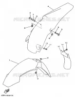 GARDE BOUE pour Yamaha YZ250 de 1997