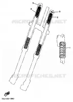 PIÈCES OPTIONNELLES   PARTIE CYCLE pour Yamaha YZ250 de 1997