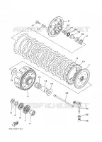 EMBRAYAGE DE DEMARREUR pour Yamaha YZ250 de 1997