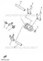 BARILLET DE SELECTION / FOURCHETTES pour Yamaha YZ250 de 1997