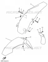 GARDE BOUE pour Yamaha YZ250 de 1997