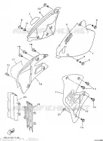 COUVERCLE LATERAL pour Yamaha YZ250 de 1997