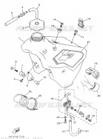 RESERVOIR A ESSENCE pour Yamaha YZ250 de 1997