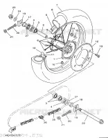 ROUE ARRIERE pour Yamaha YZ250 de 1997