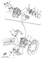 ETRIER DE FREIN ARRIERE pour Yamaha YZ250 de 1997