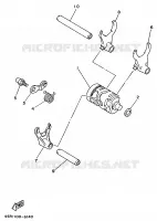 BARILLET DE SELECTION / FOURCHETTES pour Yamaha YZ250 de 1998