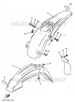 GARDE BOUE pour Yamaha YZ250 de 1998