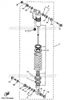AMORTISSEUR ARRIERE pour Yamaha YZ250 de 1998