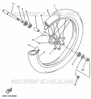 ROUE AVANT pour Yamaha YZ250 de 1998