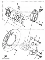 ETRIER DE FREIN AVANT pour Yamaha YZ250 de 1998