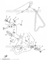 SUPPORT / REPOSE PIEDS pour Yamaha YZ250 de 1998