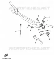 COMMODO / LEVIER pour Yamaha YZ250 de 1998