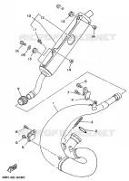 ECHAPPEMENT pour Yamaha YZ250 de 1998