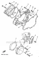 CARTER   MOTEUR 1 pour Yamaha YZ250 de 1998