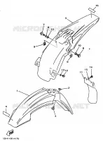 GARDE BOUE pour Yamaha YZ250 de 1998