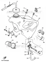 RESERVOIR A ESSENCE pour Yamaha YZ250 de 1998