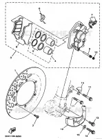 ETRIER DE FREIN AVANT pour Yamaha YZ250 de 1998