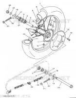 ROUE ARRIERE pour Yamaha YZ250 de 1998