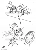 ETRIER DE FREIN ARRIERE pour Yamaha YZ250 de 1998