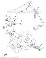 SUPPORT / REPOSE PIEDS pour Yamaha YZ250 de 1998