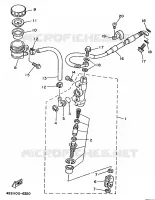 MAITRE CYLINDRE DE FREIN ARRIERE pour Yamaha YZ250 de 1998