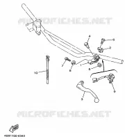 COMMODO / LEVIER pour Yamaha YZ250 de 1998