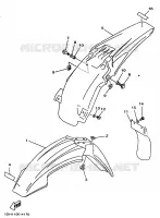 GARDE BOUE pour Yamaha YZ250 de 1998