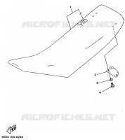 SELLE pour Yamaha YZ250 de 1998