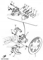 ETRIER DE FREIN ARRIERE pour Yamaha YZ250 de 1998