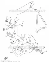 SUPPORT / REPOSE PIEDS pour Yamaha YZ250 de 1998