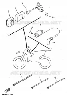 PARTIE ELECTRIQUE 1 pour Yamaha YZ250 de 1998