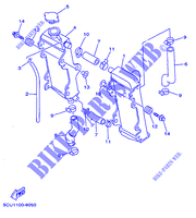 RADIATEUR / DURITES pour Yamaha YZ250 de 1999
