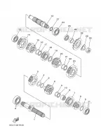 TRANSMISSION pour Yamaha YZ250 de 2002
