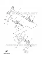 AXE DE SELECTEUR / PEDALE pour Yamaha YZ250 de 2002