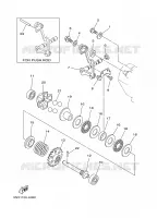 VALVE D'ECHAPPEMENT pour Yamaha YZ250 de 2002