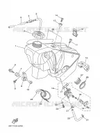 RESERVOIR A ESSENCE pour Yamaha YZ250 de 2002