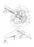 ROUE ARRIERE pour Yamaha YZ250 de 2002