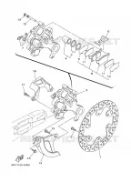 ETRIER DE FREIN ARRIERE pour Yamaha YZ250 de 2002