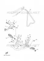 SUPPORT / REPOSE PIEDS pour Yamaha YZ250 de 2002