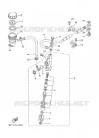 MAITRE CYLINDRE DE FREIN ARRIERE pour Yamaha YZ250 de 2002
