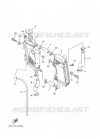 RADIATEUR / DURITES pour Yamaha YZ250 de 2002