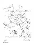 RESERVOIR A ESSENCE pour Yamaha YZ250 de 2002