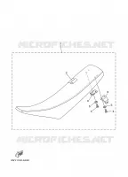 SELLE pour Yamaha YZ250 de 2002