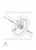 ROUE AVANT pour Yamaha YZ250 de 2002