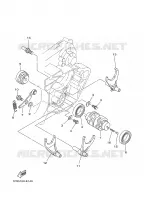 BARILLET DE SELECTION / FOURCHETTE pour Yamaha YZ250 de 2008