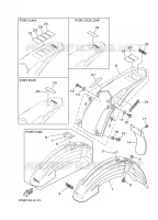 GARDE BOUE pour Yamaha YZ250 de 2008