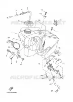 RESERVOIR A ESSENCE pour Yamaha YZ250 de 2008