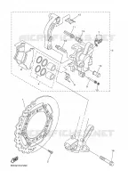 ETRIER DE FREIN AVANT pour Yamaha YZ250 de 2008